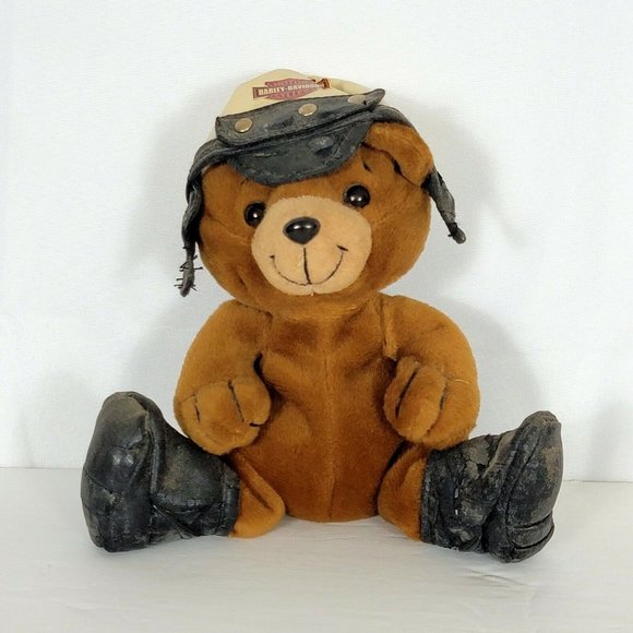 Harley Davidson Teddy Bear Vintage 1998 Tiny Plush Biker 5.5" - Picture 2 of 11